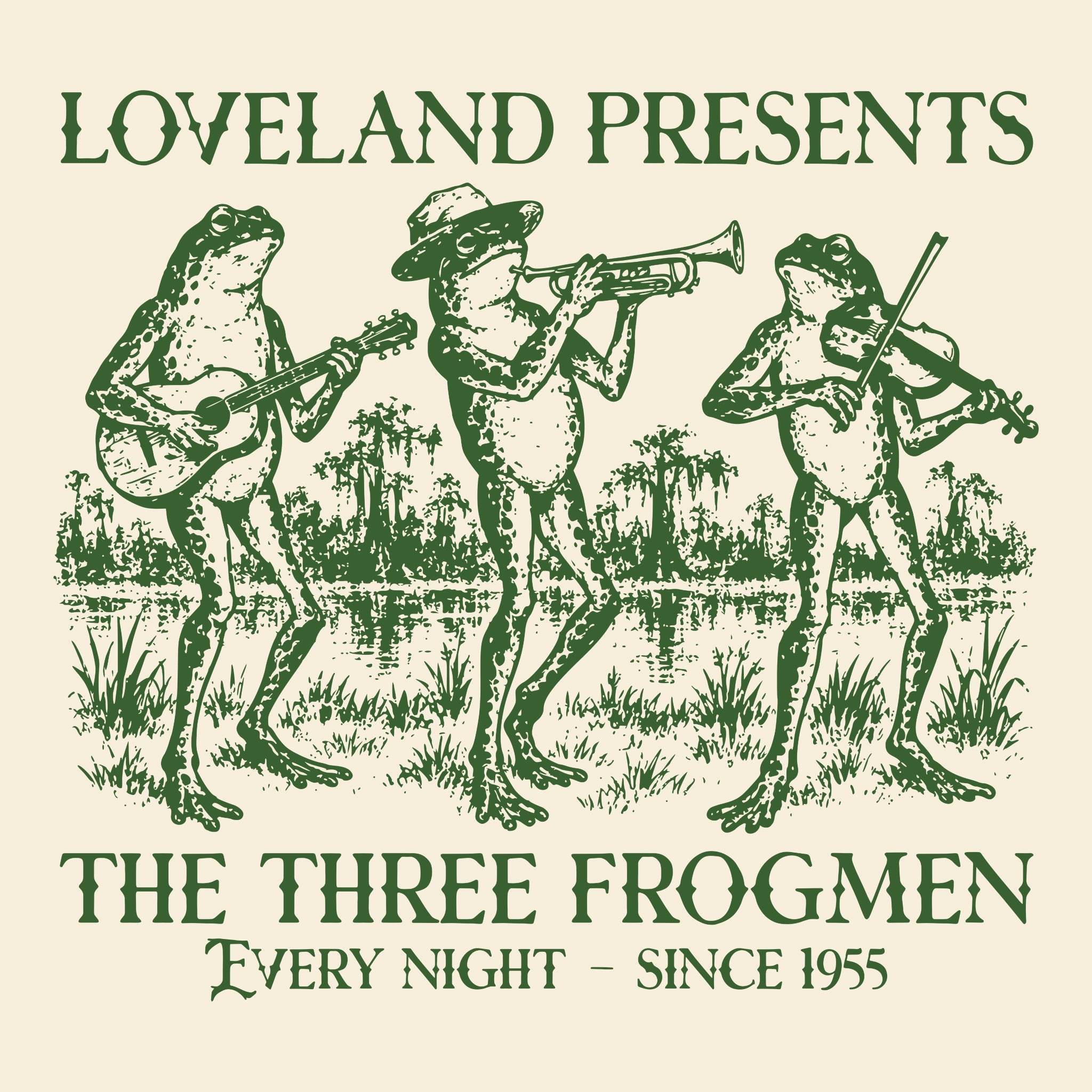Frogmen Tee Natural Design