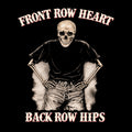 Front Row Heart Tee Black Design