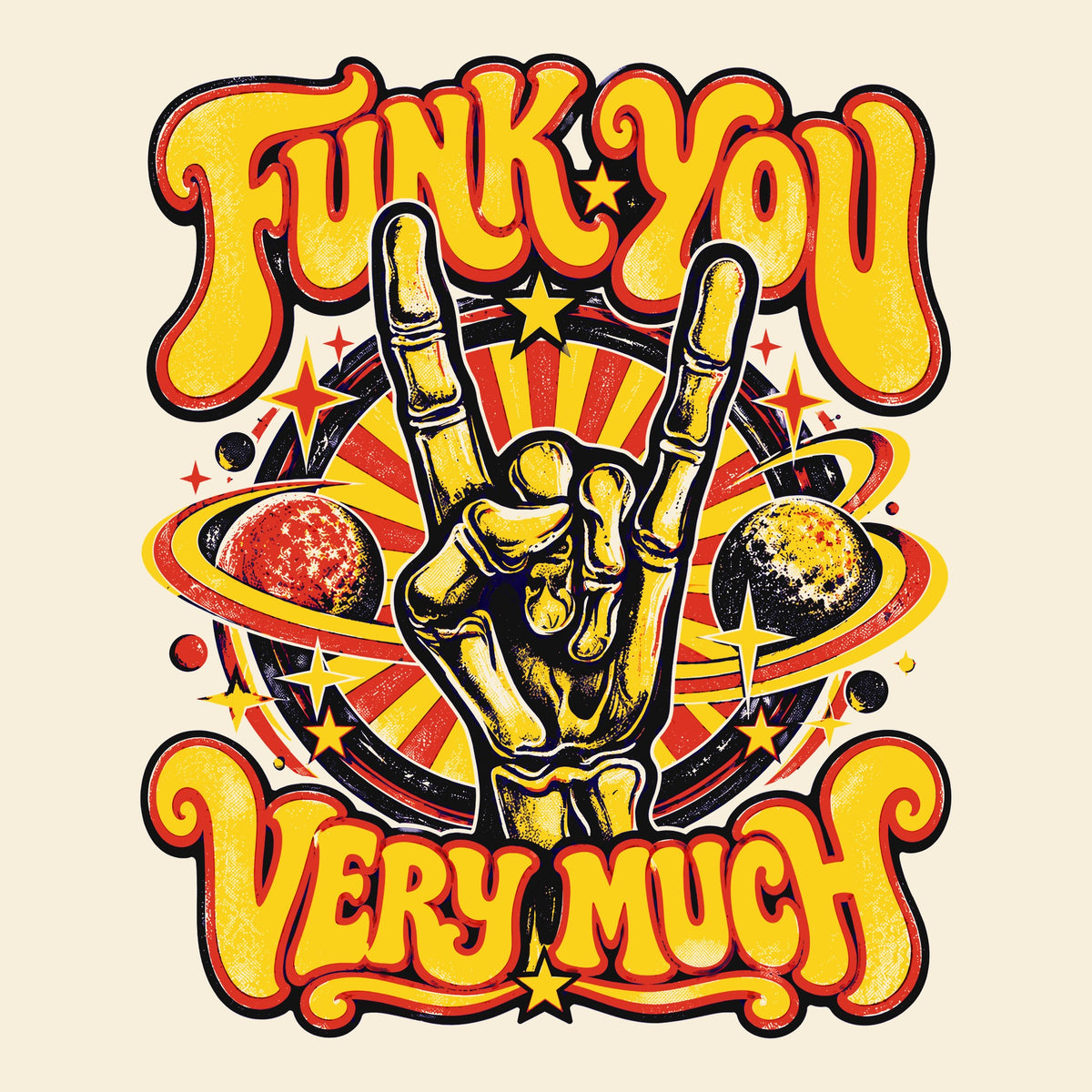Funk You Tee Natural Design