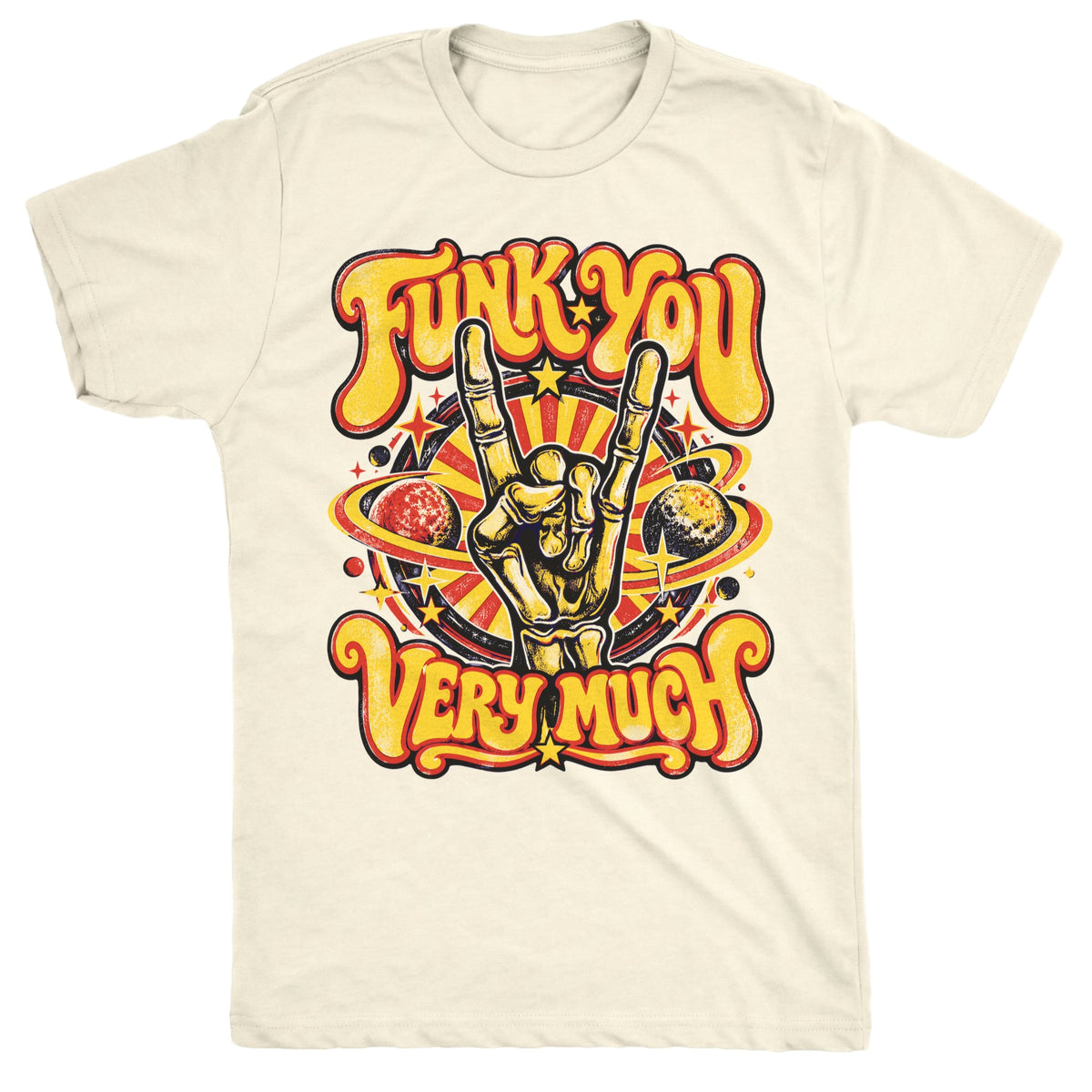 Funk You Tee Natural Mockup