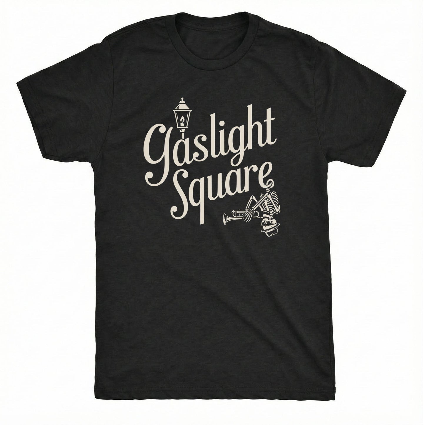 Gaslight Square Tee Black Mockup