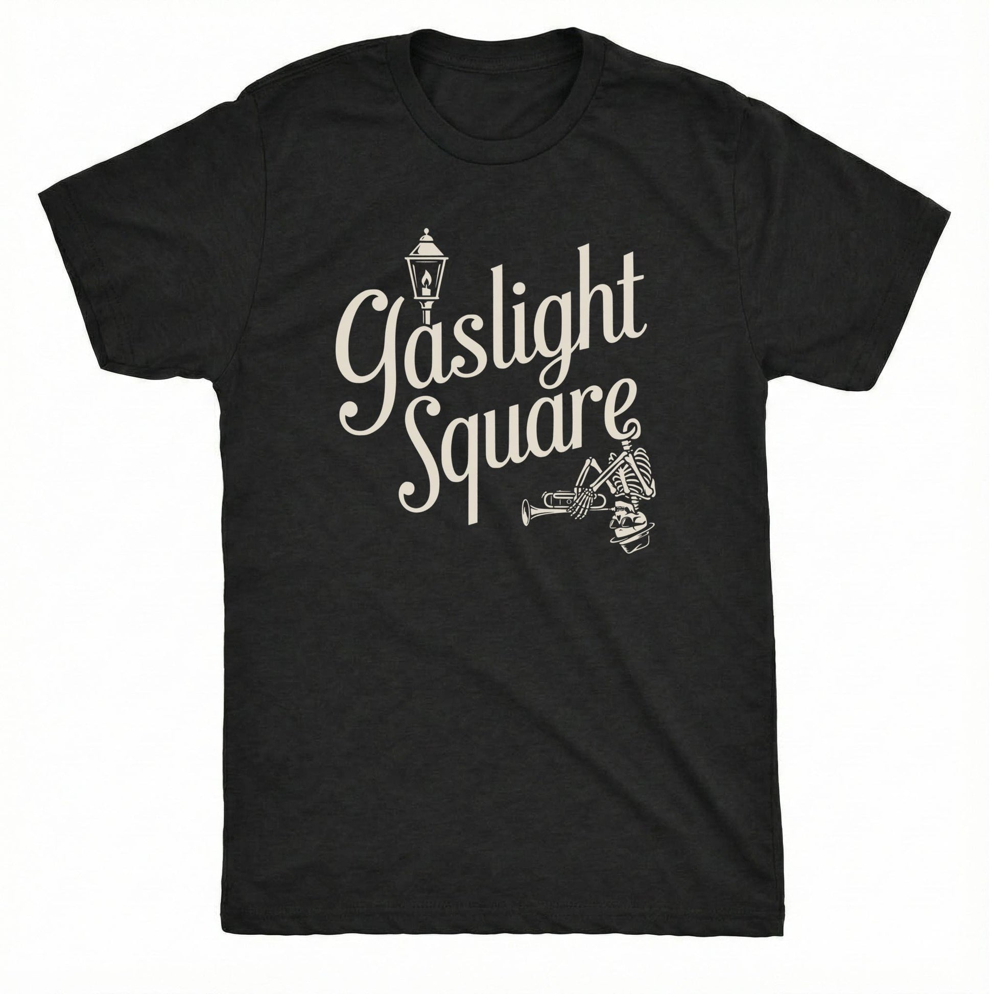 Gaslight Square Tee Black Mockup
