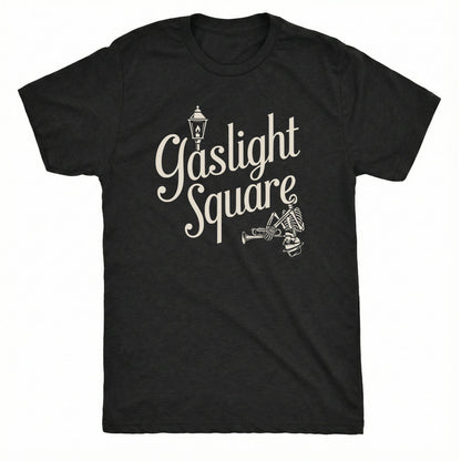 Gaslight Square Tee Black Mockup