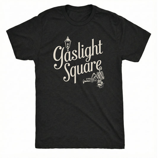 Gaslight Square Tee Black Mockup