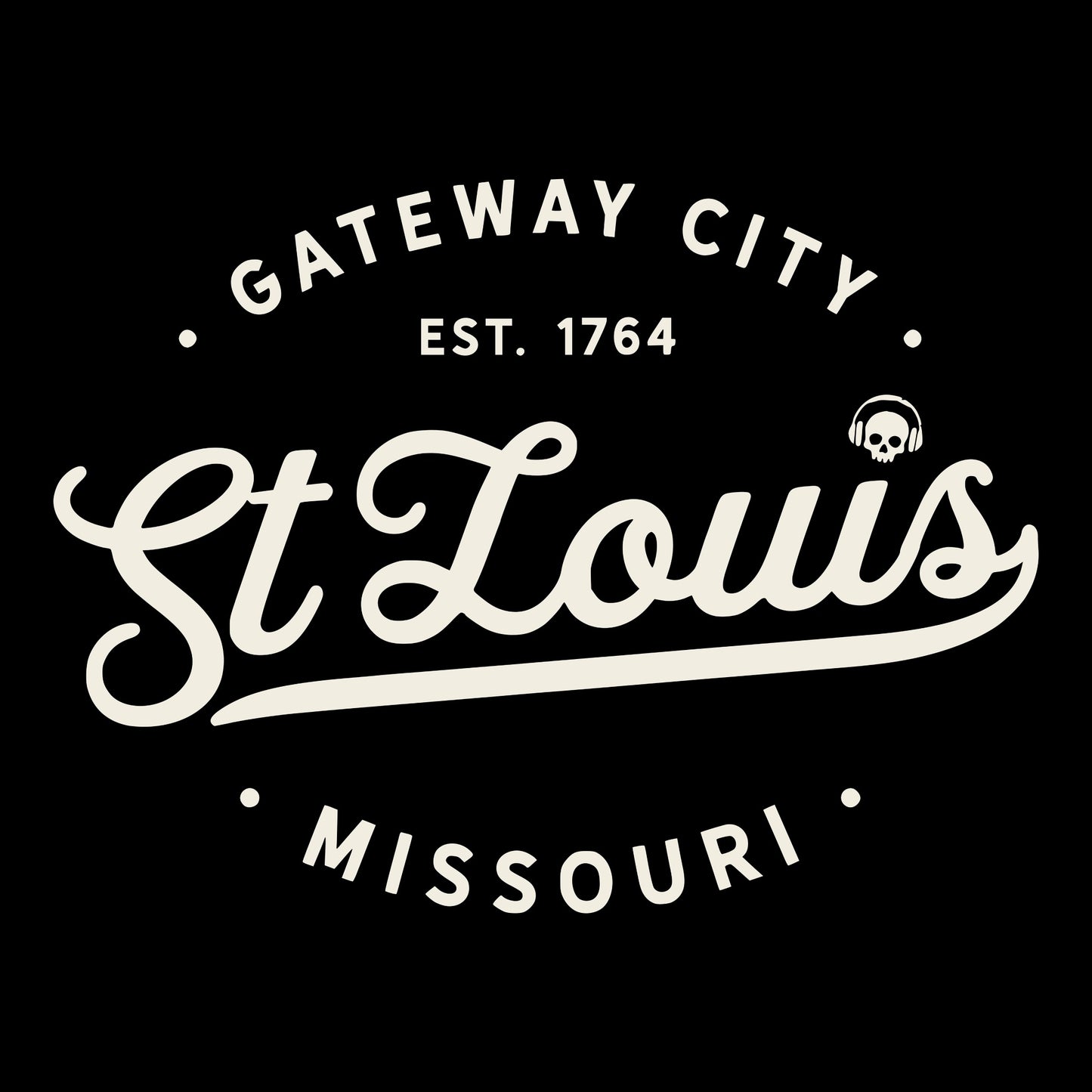 Gateway City Tee Black Design