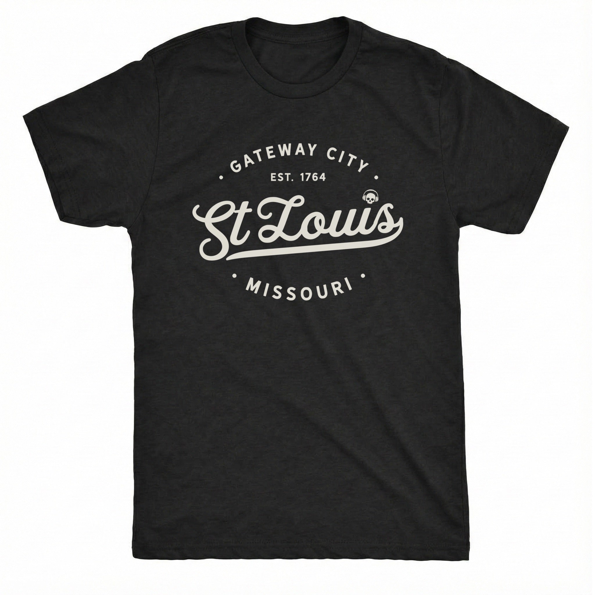 Gateway City Tee Black Mockup
