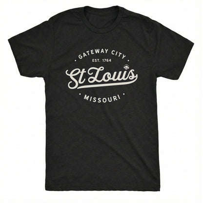 Gateway City Tee Black Mockup