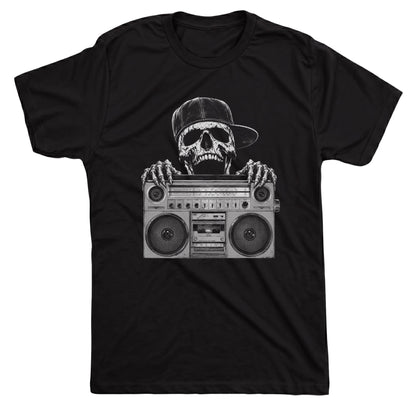 Ghettoblaster Tee Black Mockup