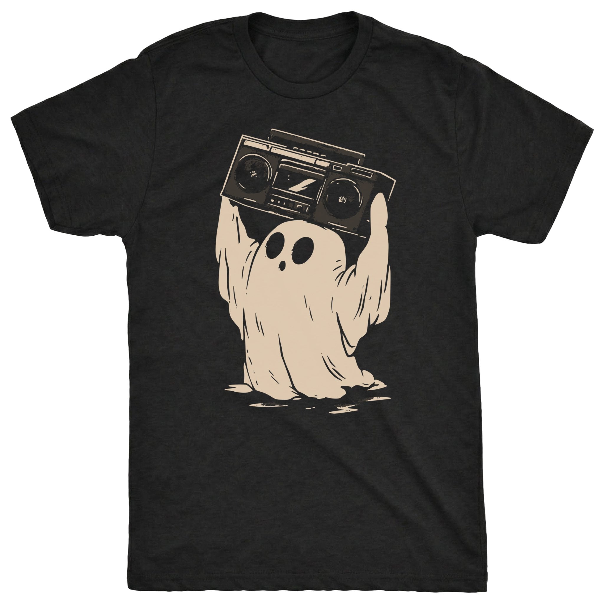 Ghost Blaster Tee Black Mockup