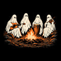 Ghost Fire Tee Design Black