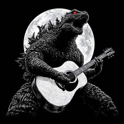 Godzilla Tee Black Design