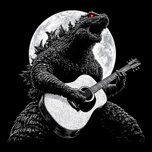 Godzilla Tee Black Design