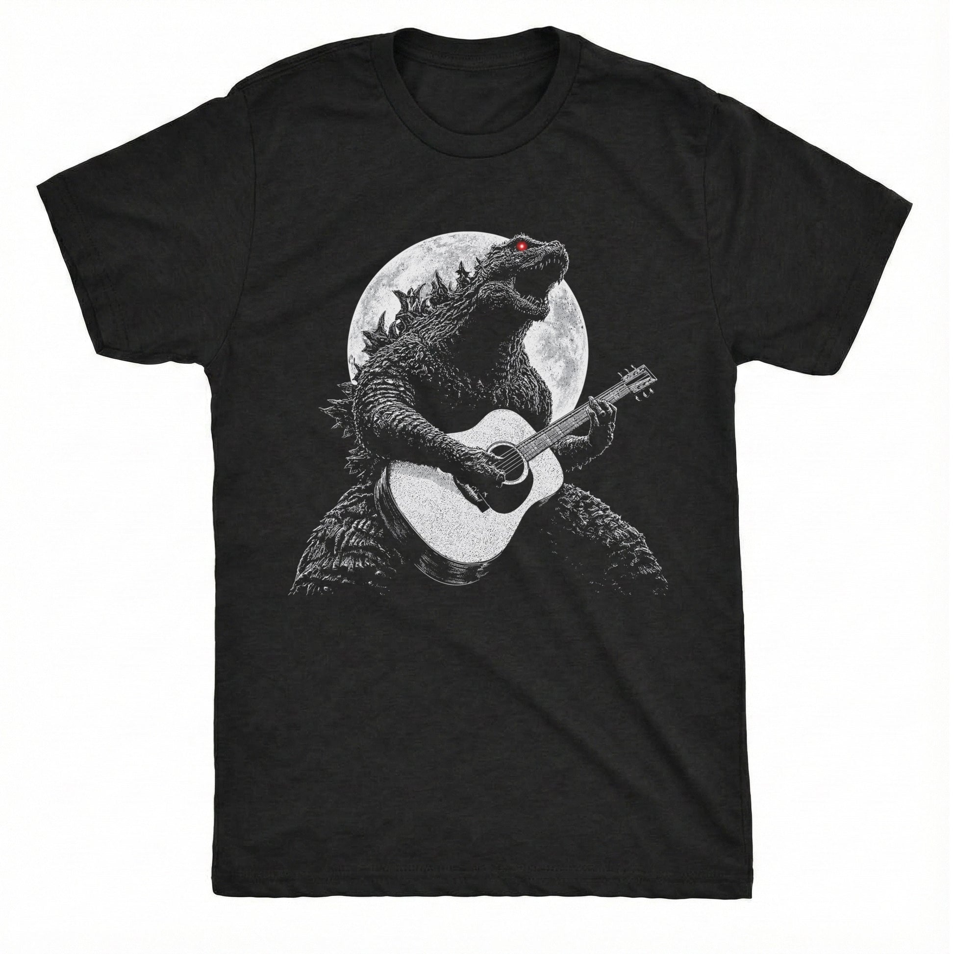 Godzilla Tee Black Mockup