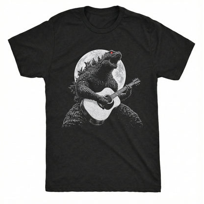 Godzilla Tee Black Mockup