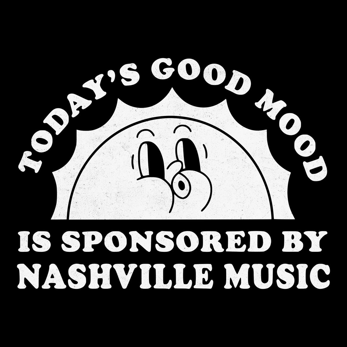 Good Mood Tee Black Design