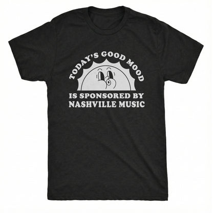 Good Mood Tee Black Mockup