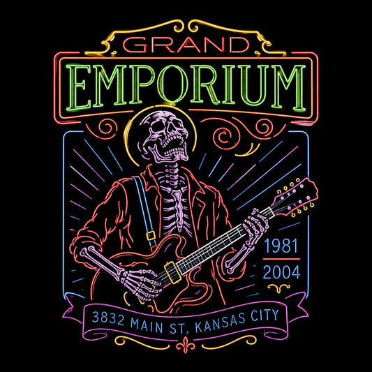 Grand Emporium Tee Design Black