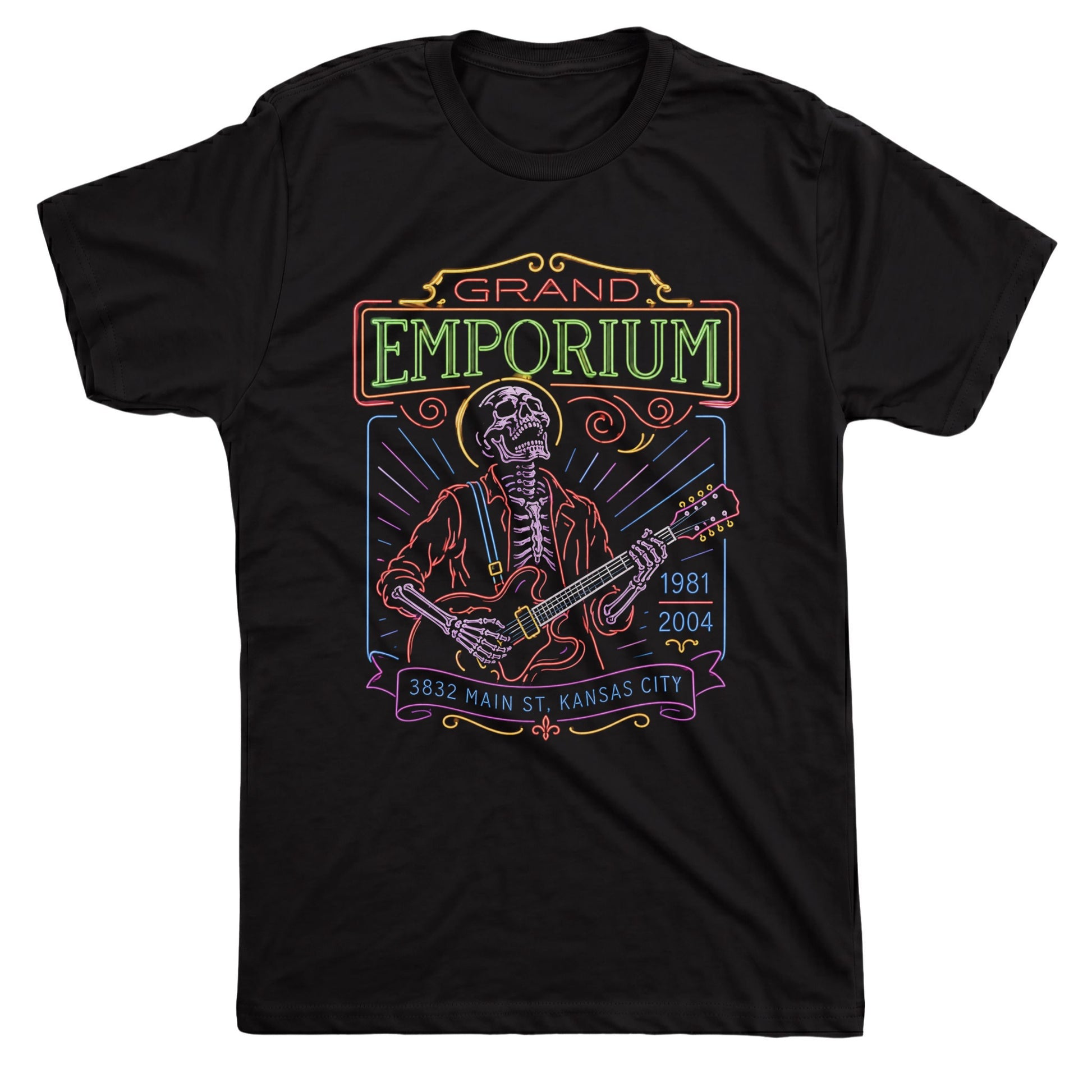 Grande Emporium Tee Black Mockup