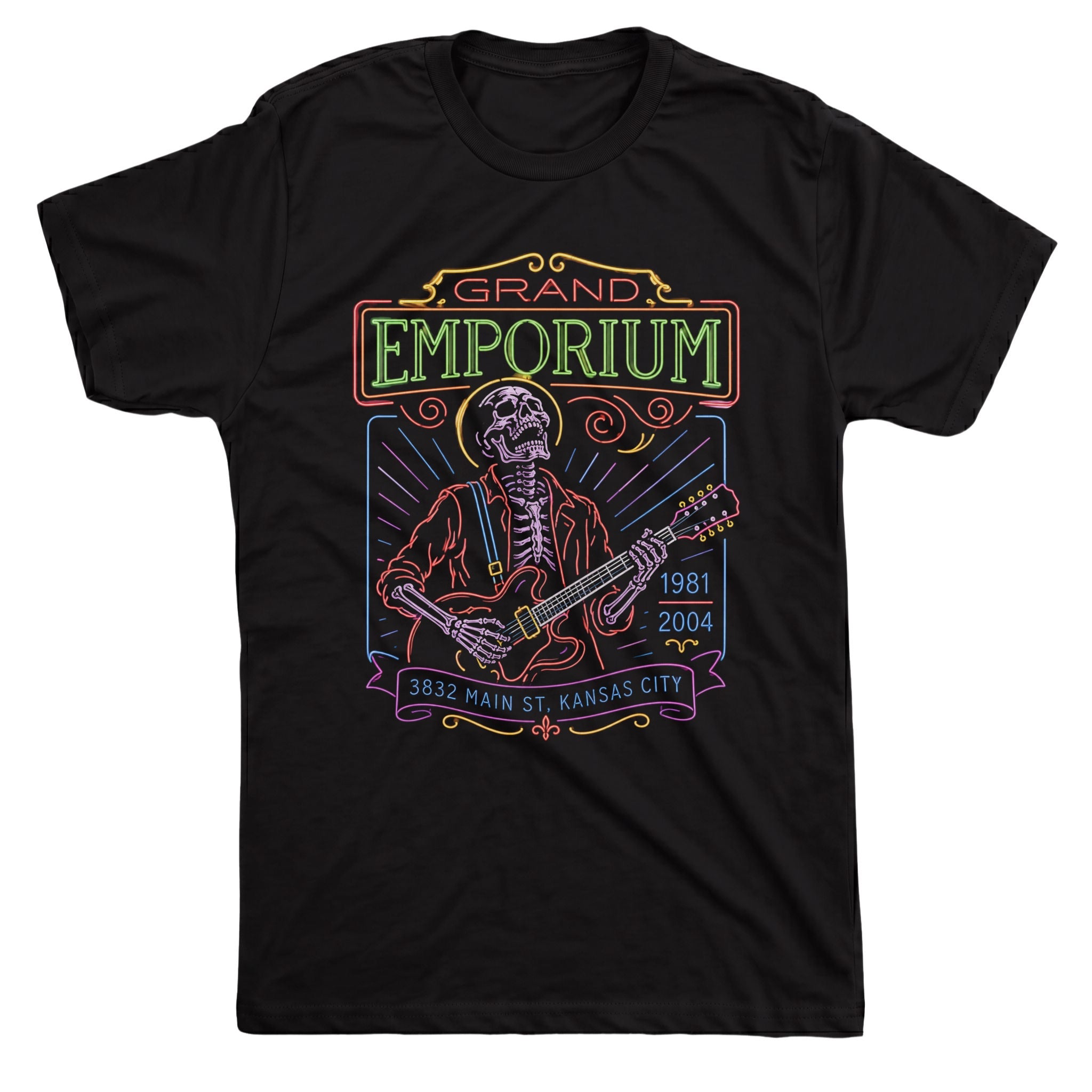 Grande Emporium Tee Black Mockup