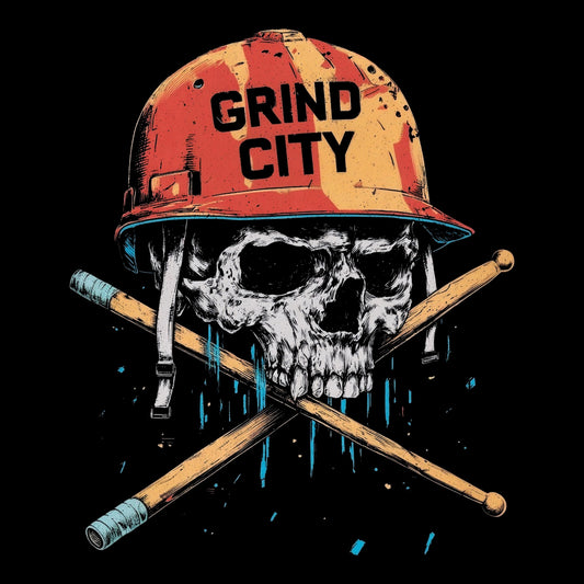 Grind City Drum Tee Design