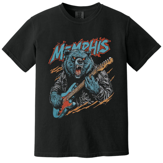 Grizzled Guitar Tee | Comfort Colors® 1717 Black