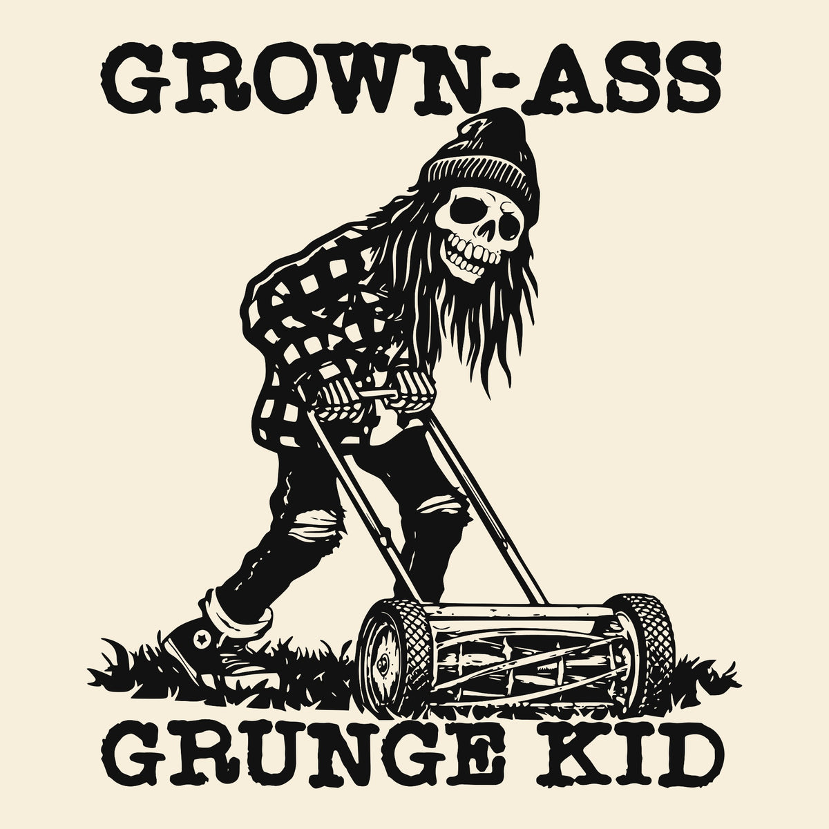 Grunge Kid Tee Natural Design