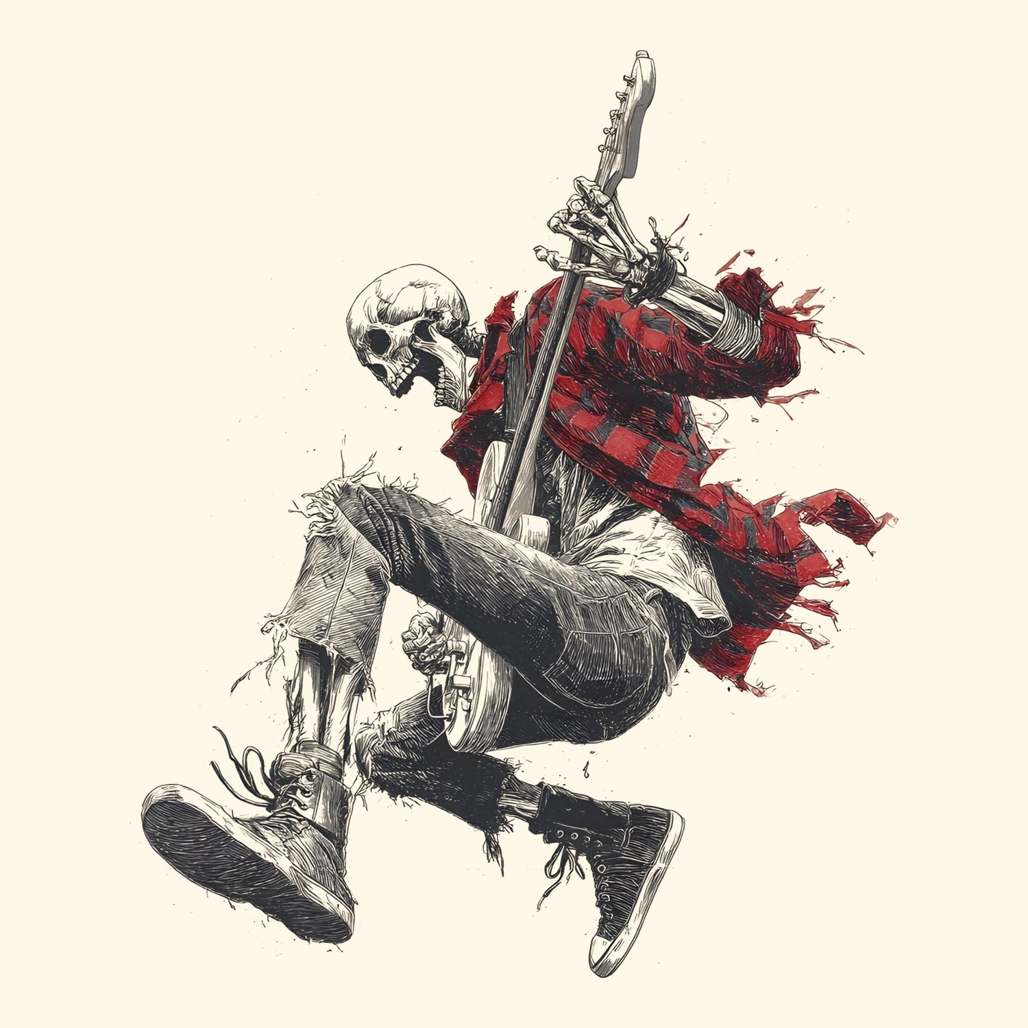 Grunge Revival T-Shirt Design