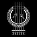 Guitar Cell Tee Black Design