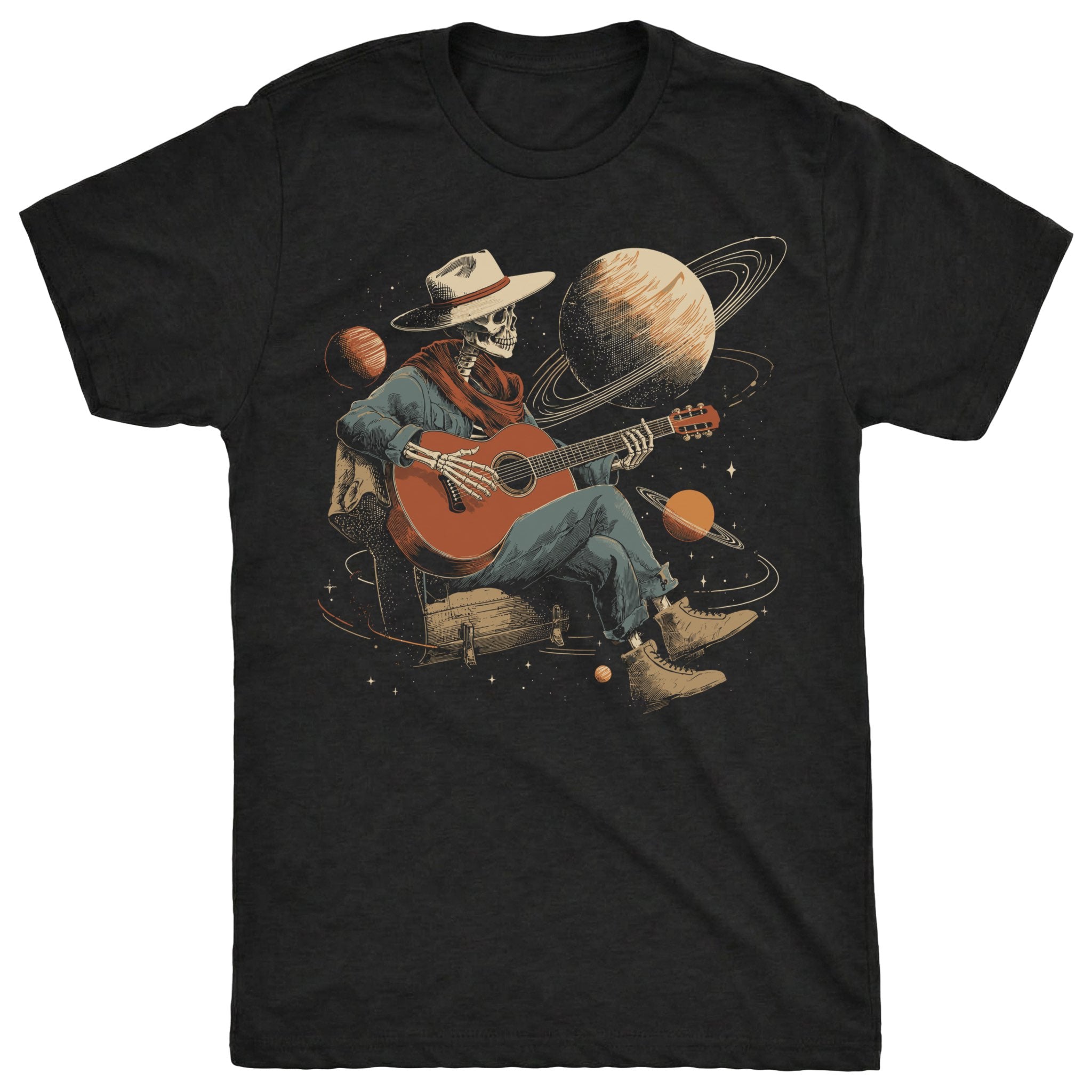 Guitar Dreams Tee Black Mockup
