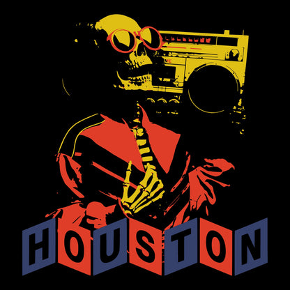H-Town Blaster Tee Black Design