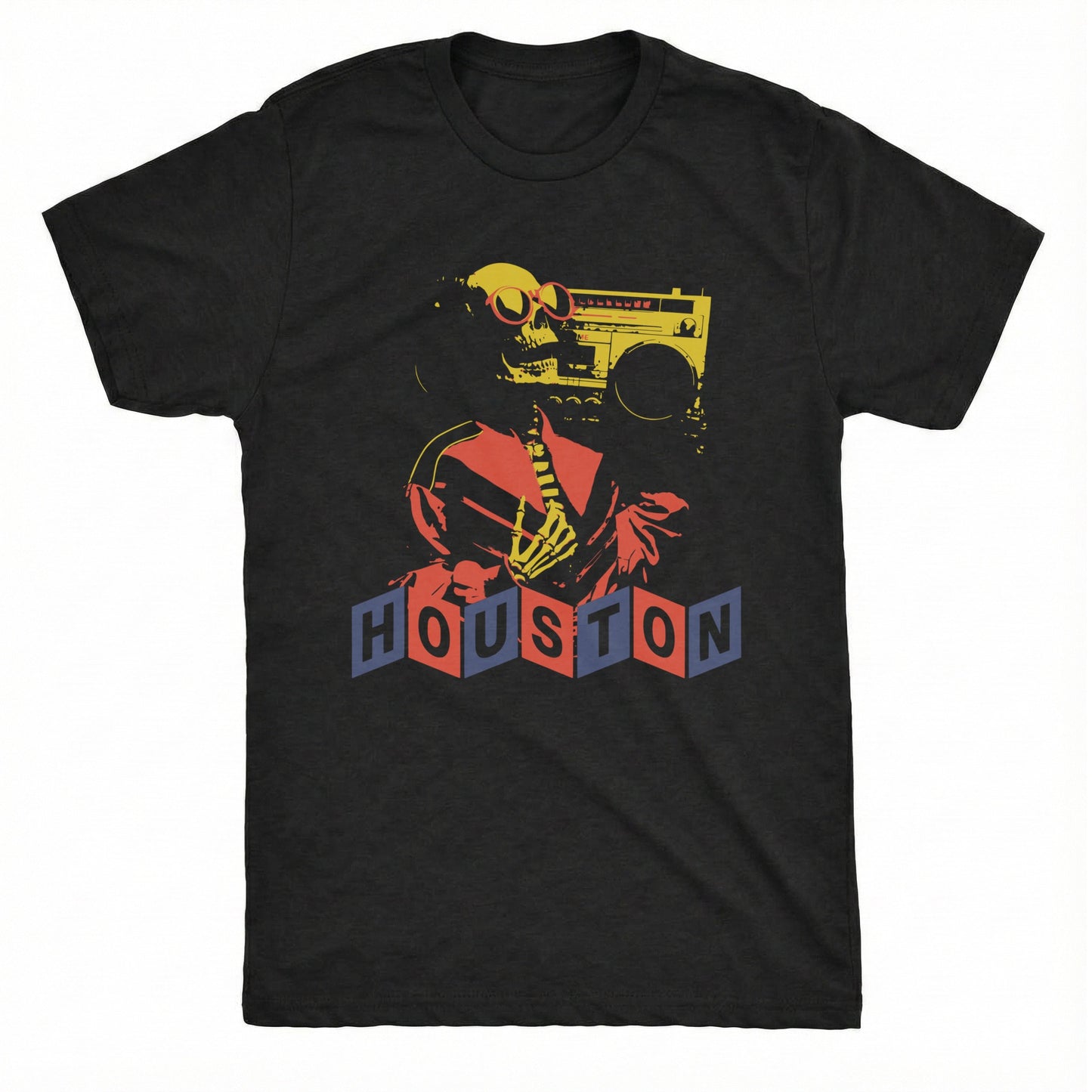 H-Town Blaster Tee Black Mockup