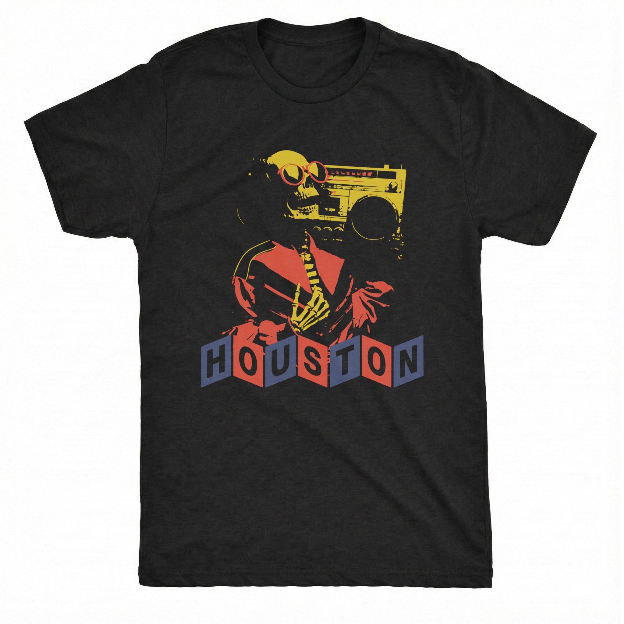 H-Town Blaster Tee Black Mockup