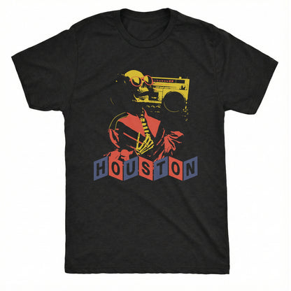 H-Town Blaster Tee Black Mockup