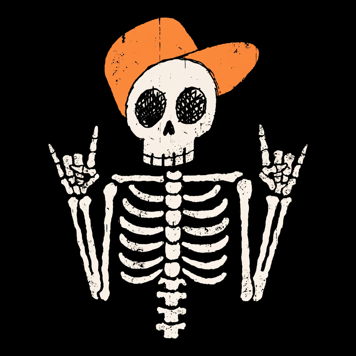 Halloween Punk Tee Black Design