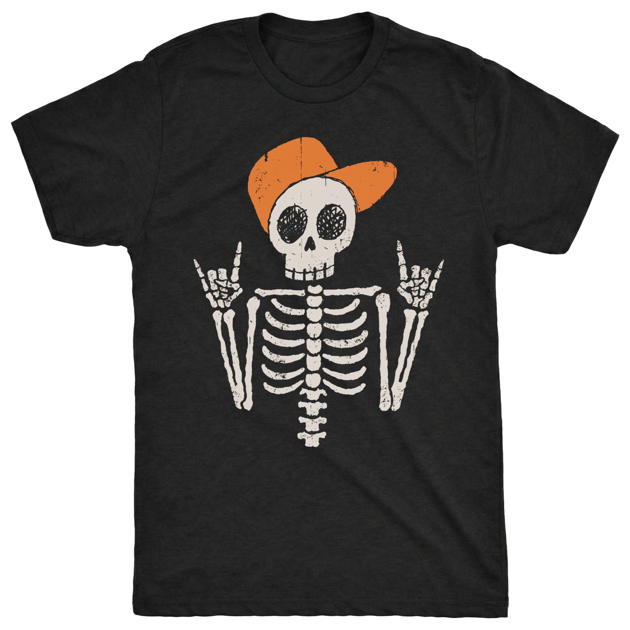 Halloween Punk Tee Black Mockup