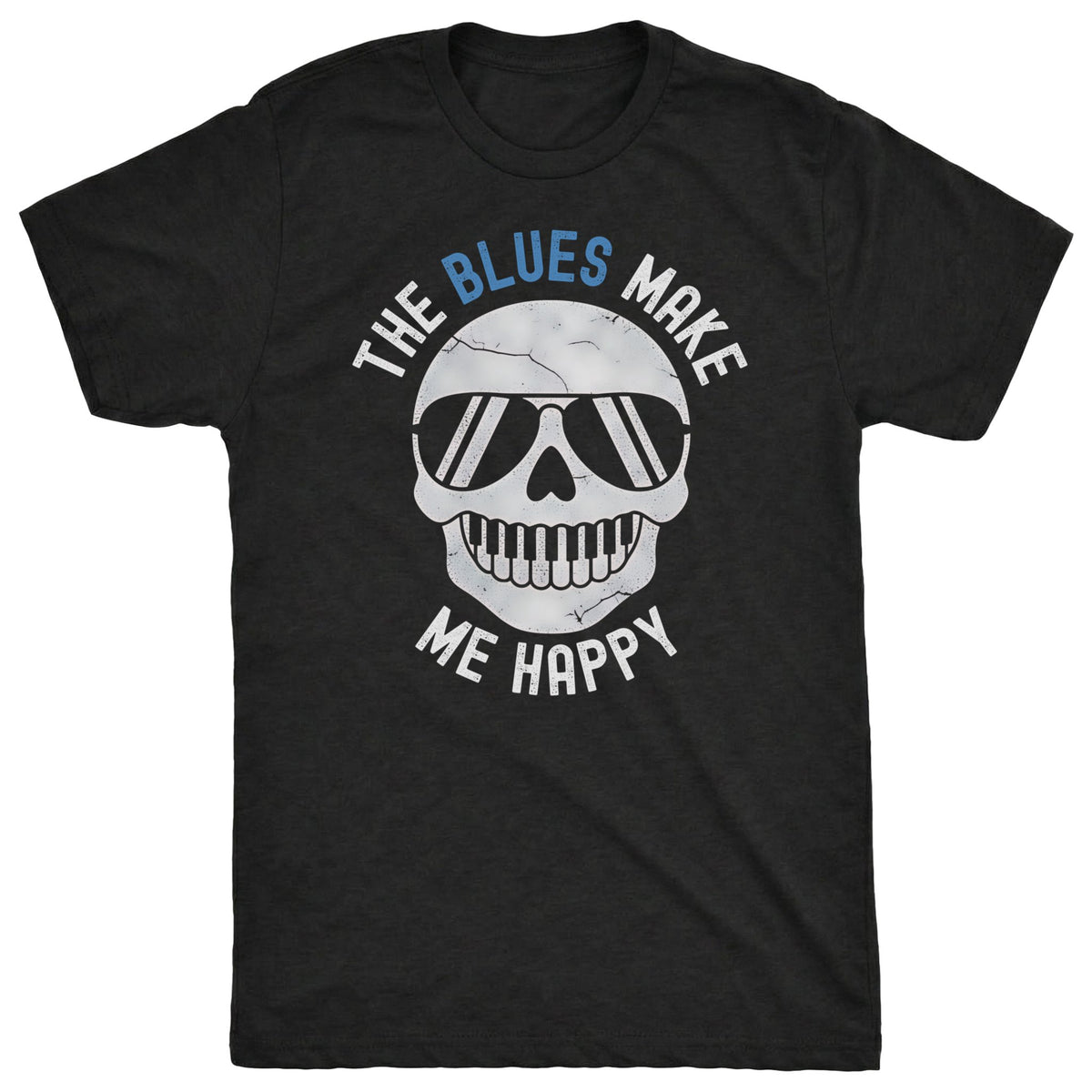 Happy Blues Tee | Comfort Colors® 1717 Black