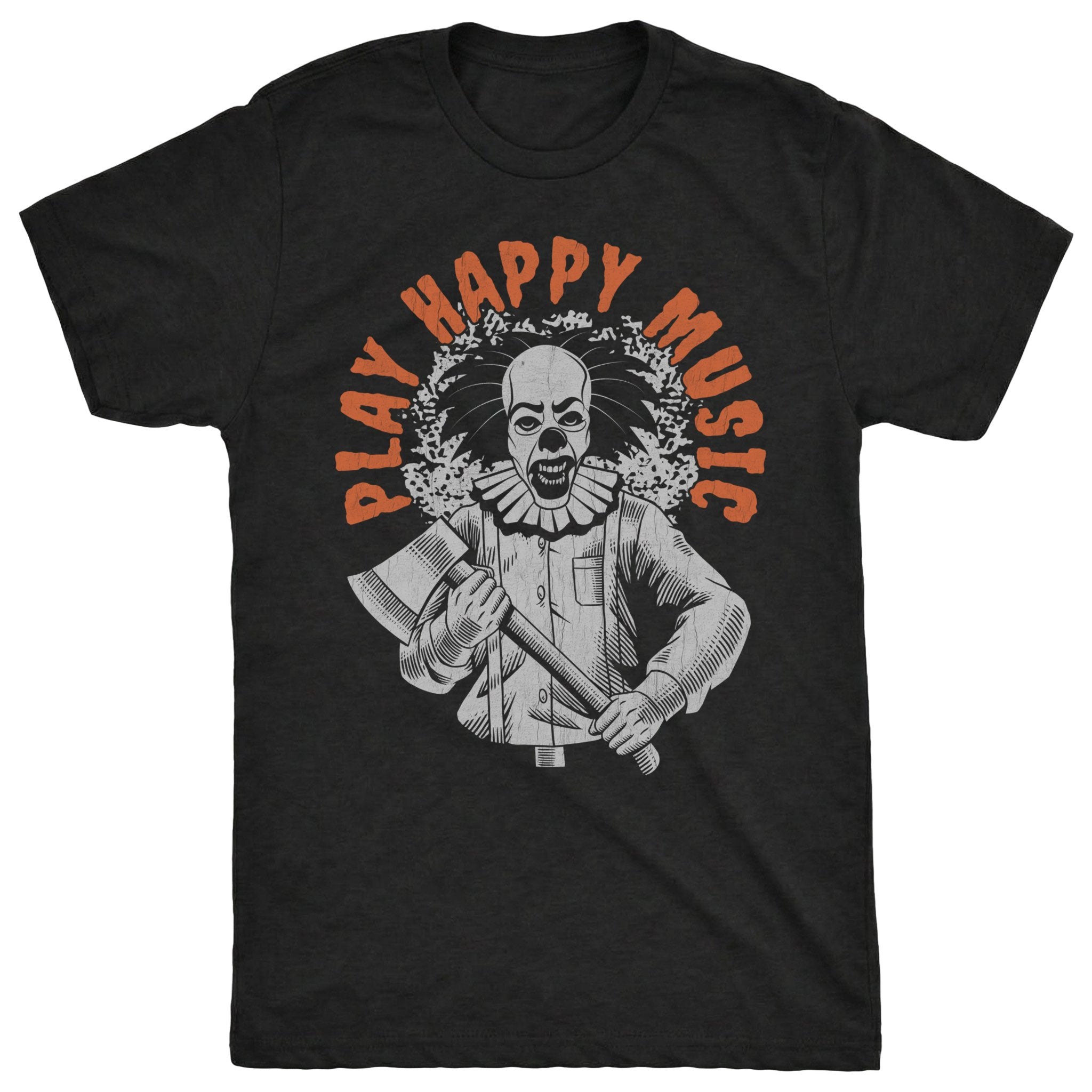 Happy Music Tee Black Mockup