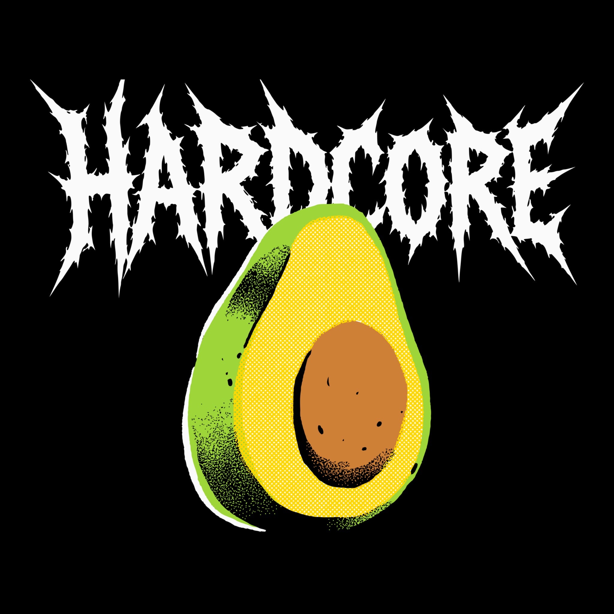 Hardcore Tee Black Design