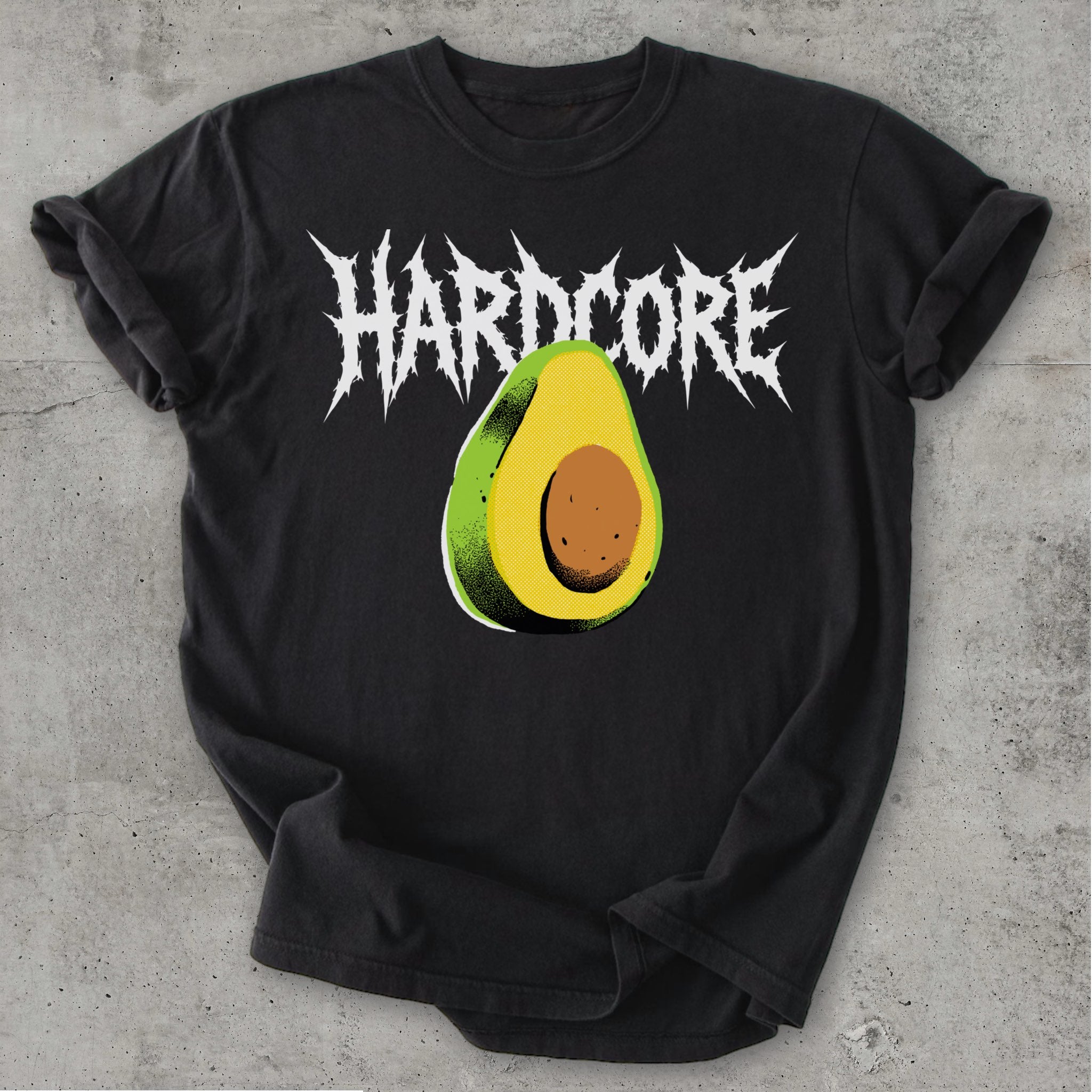 Hardcore Tee Black Mockup