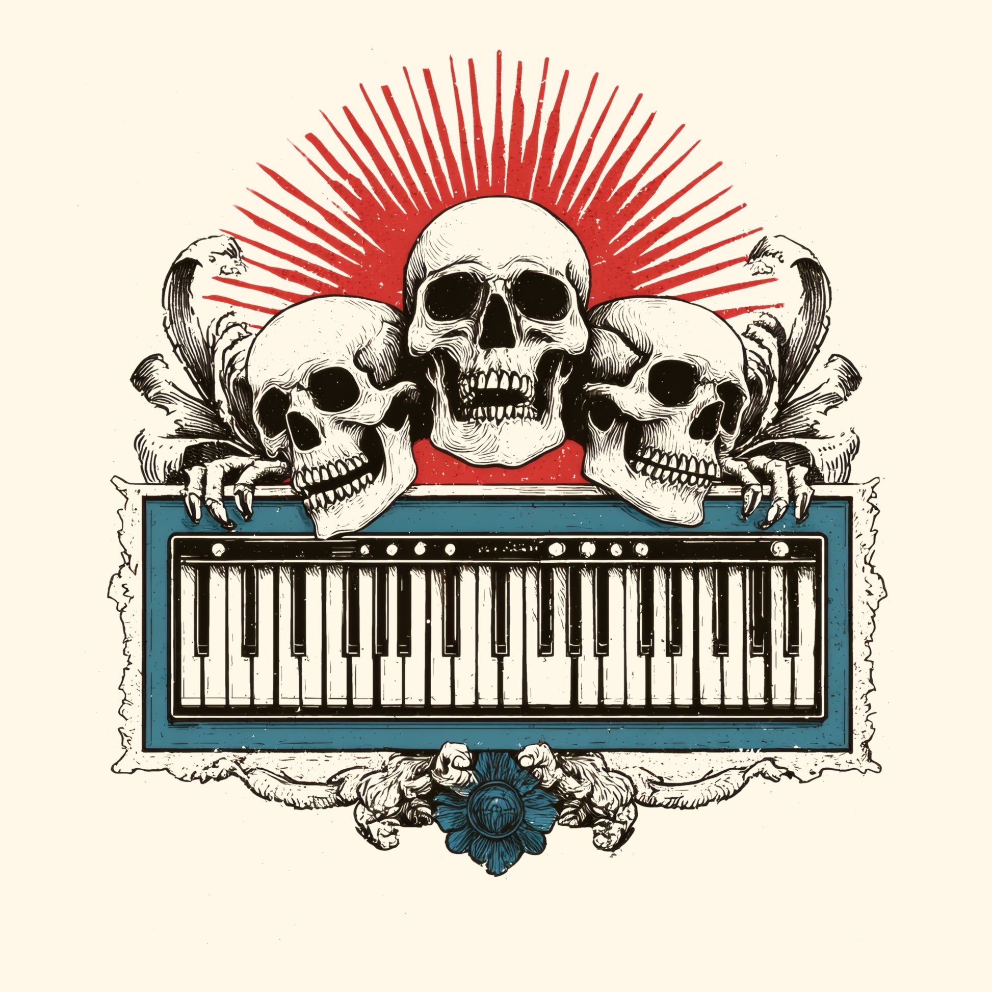 Haunted Keys T-Shirt Design