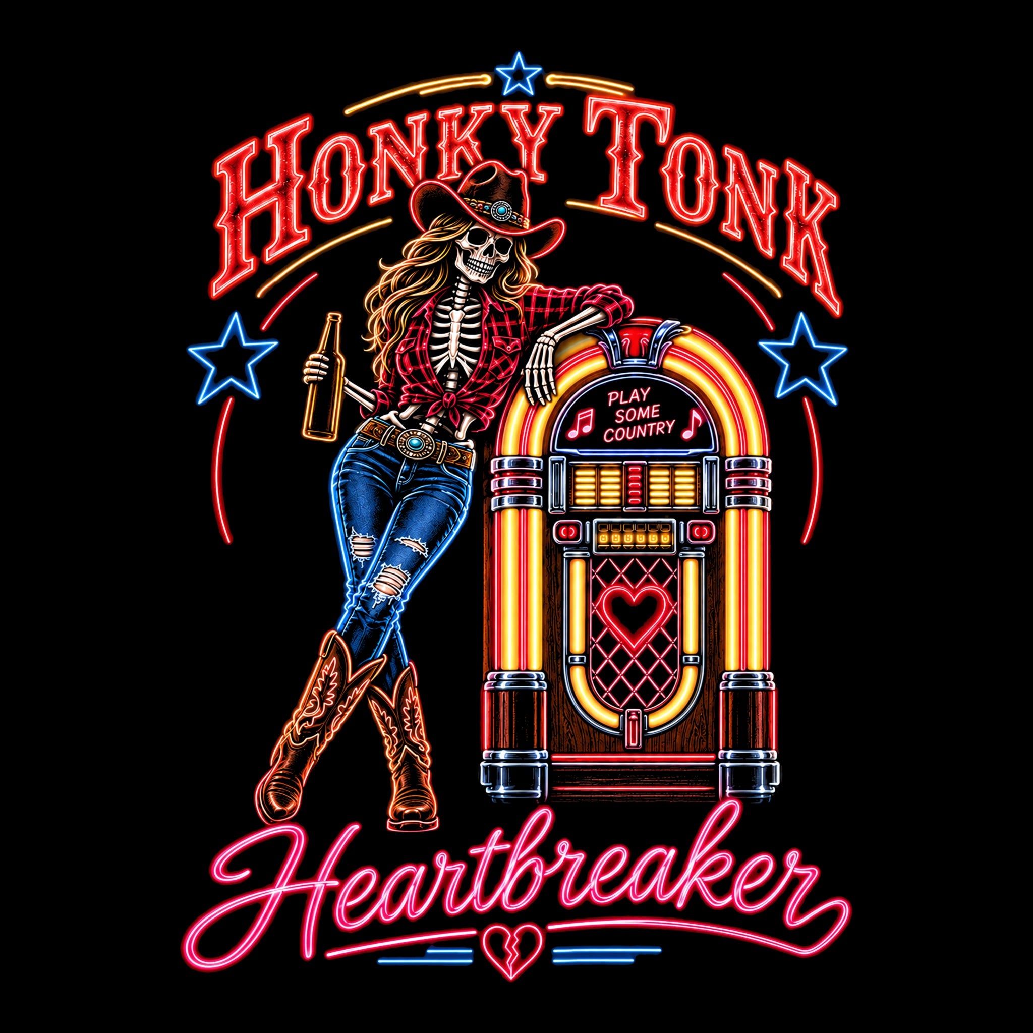 Heartbreaker Tee Black Design
