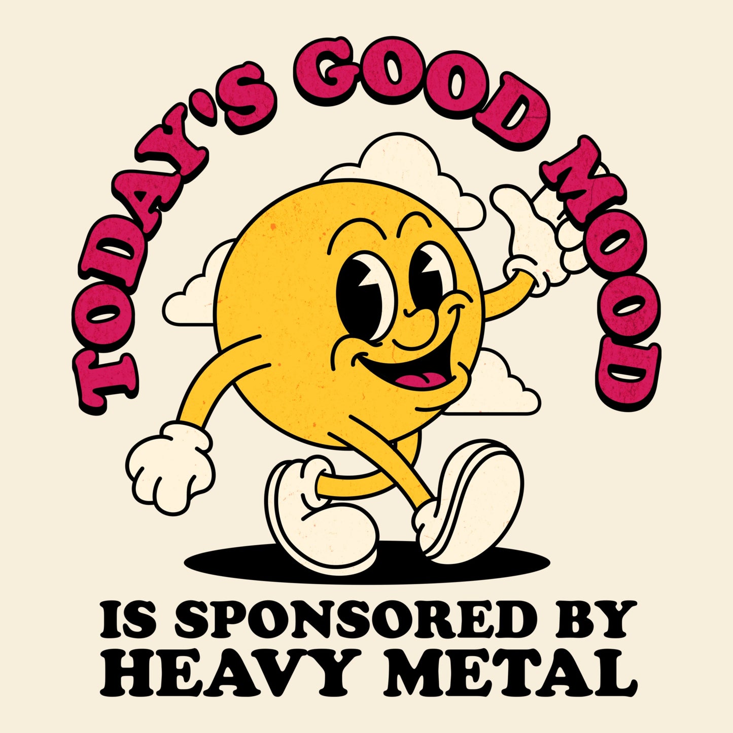 Heavy Metal Mood Tee Natural Design