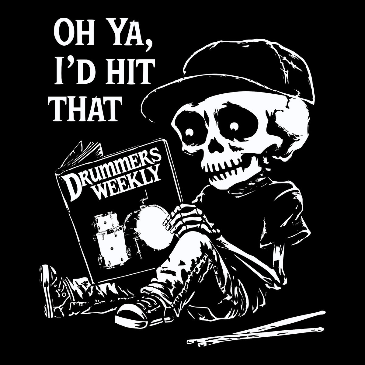 Hit That Tee Black Design