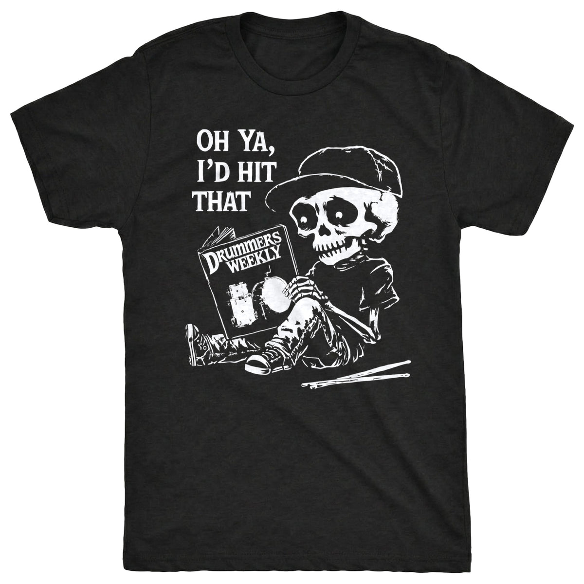 Hit That Tee Black Mockup