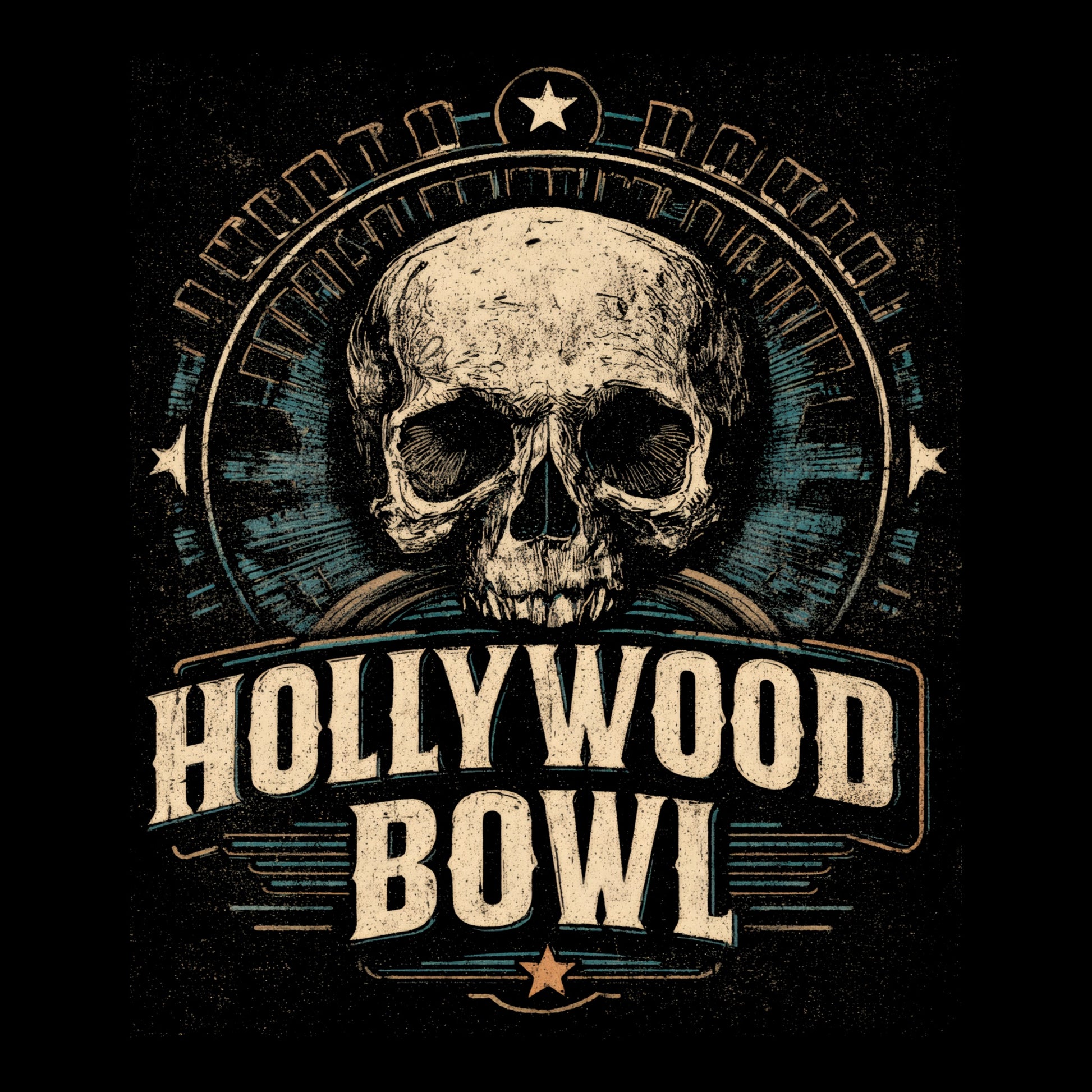 Hollywood Bowl T-Shirt Design