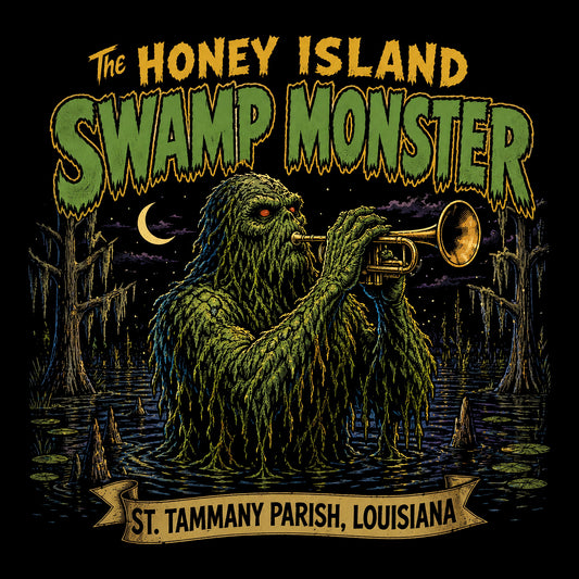 Honey Island Tee Black Design