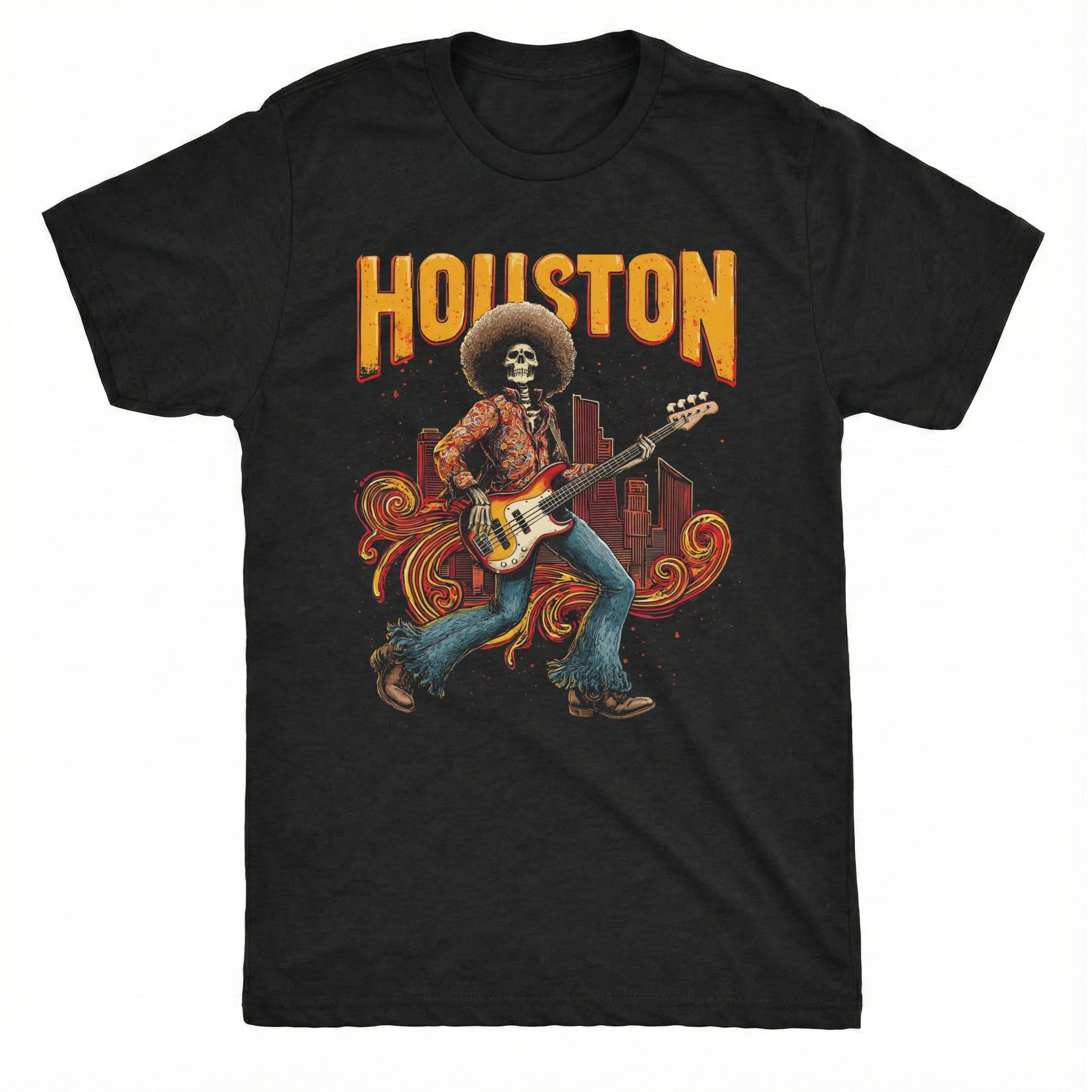 Houston Bassist T-Shirt | Classic Tee Black