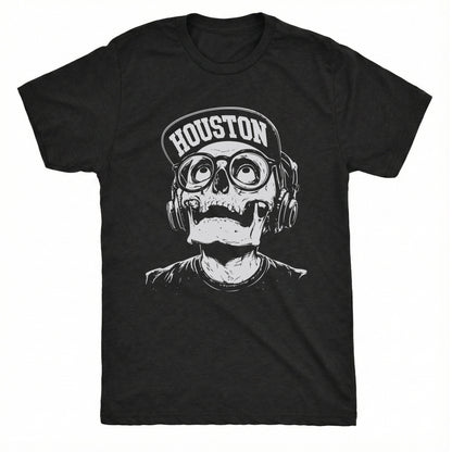 Houston Brim Tee Black Mockup