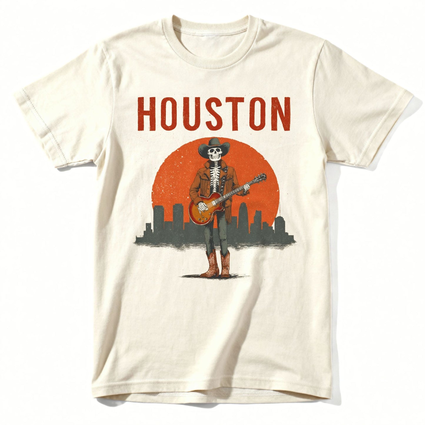 Houston Cowboy T-Shirt | Classic Tee Natural