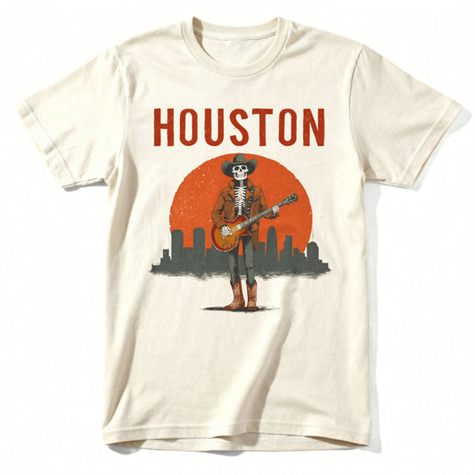 Houston Cowboy T-Shirt | Classic Tee Natural